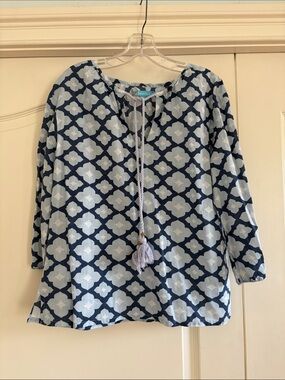 TARA MICHELLE BOHO PEASANT BLOUSE SIZE MEDIUM